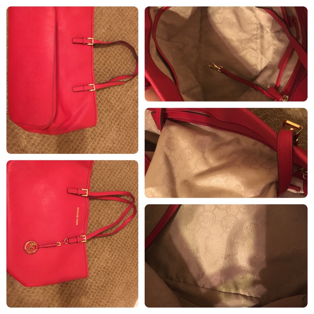 Red Michael Kors purse